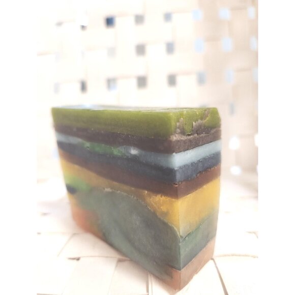 Handmade Glycerine Art Soap: Eucalyptus Scent, Decorative Patterns - Picture 4 of 10